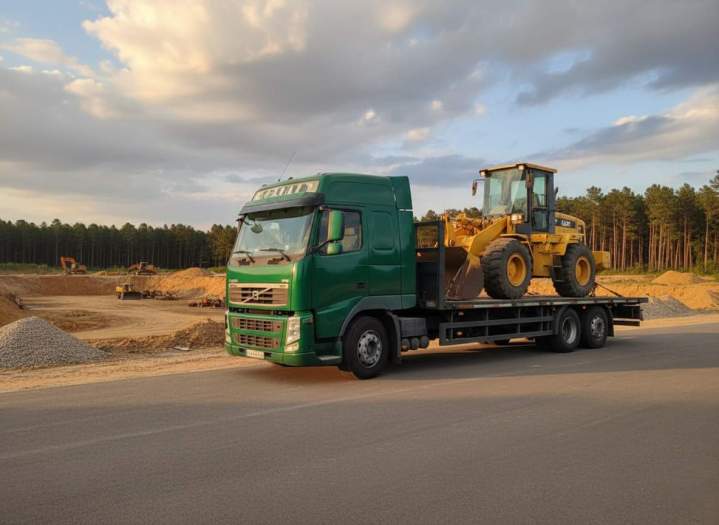 Transport d'engin de chantier Lamentin